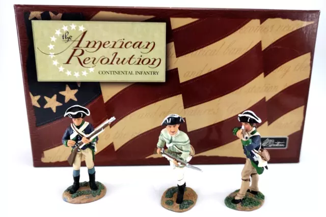 W Britains American Revolution Toy Soldiers 17280 Continental Infantry Excellent
