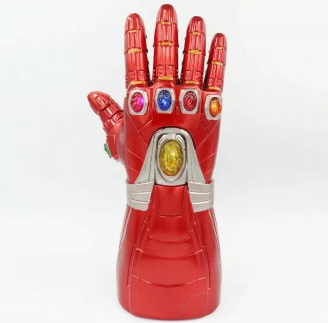 1x Iron Man Infinity Gauntlet LED Light Up Glove Thanos Avengers 4 Endgame Adult