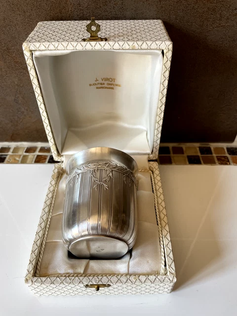ANCIENNE TIMBALE EN métal argenté de la maison Christofle, collection ...
