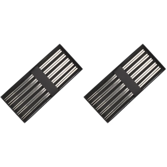 10 Paia Di Bacchette Per Capelli Assortite - 9 Pollici, Legno Laccato, In Sacchetto Regalo - Idee Regalo