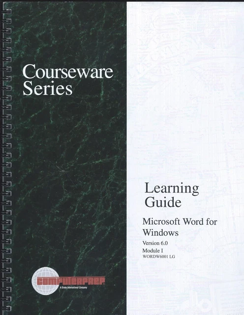 1994 ComputerPREP Courseware Series Microsoft Word for Windows Learning Guide