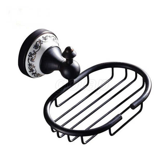 Oil Rubbed Bronze Bathroom Shower Soap Basket Wall Mounted Soap Dish Holder