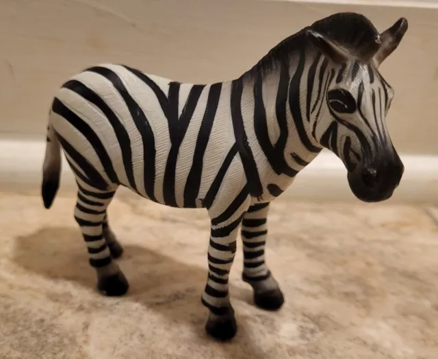 Schleich 1998 Zebra Adult Retired Figurine, Animal, Toy, Safari, Zoo