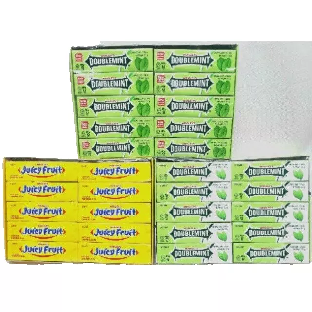 Wrigleys JUMBO Double mint Chewing Gum Classic Gum (17 strips/pack) 青箭口香糖