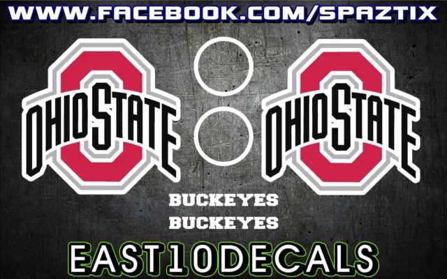 Ohio State Cornhole Decal Set (6) Pc
