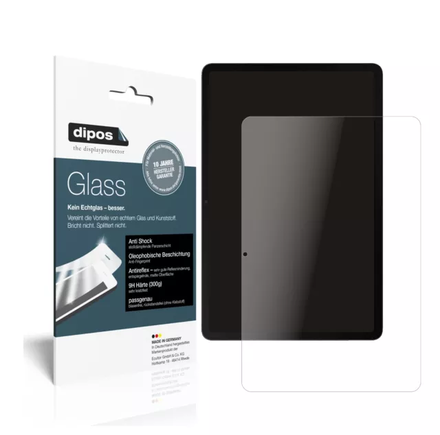 2x Schutzfolie für Samsung Galaxy Tab S8 matt - Anti-Shock 9H Folie dipos Glass