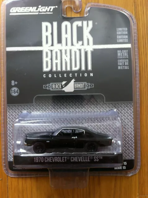 Greenlight '70 1970 Chevrolet Chevelle Black Bandit limited edition 1/64 