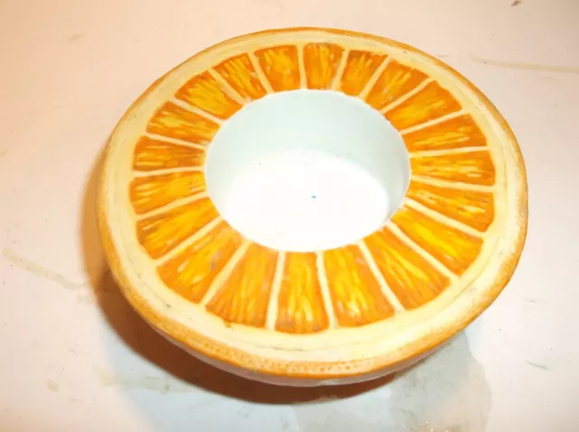 Orange  Themed Ceramic Tealight Holder- Lovely Piece.
