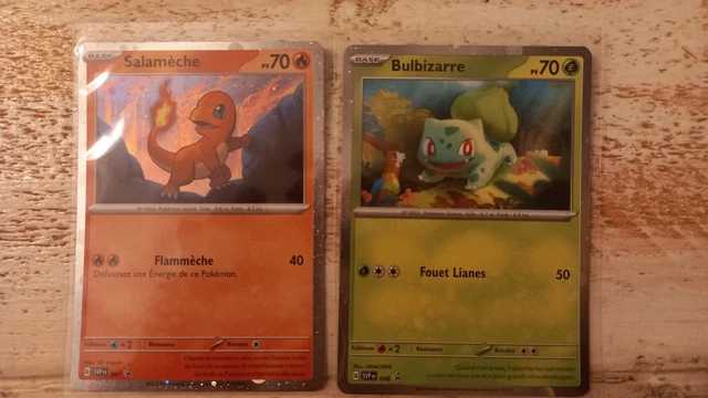 LOT 2 CARTE Pokémon Salameche, Bulbizarre 151 EUR 1,00 - PicClick FR