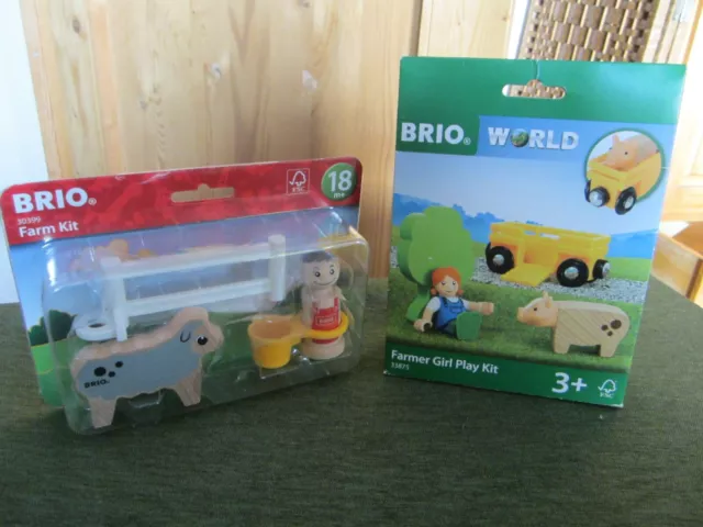 Brio Farmer Kit Nr. 33875 und 30399: Farmer Girl und Farmer Kit