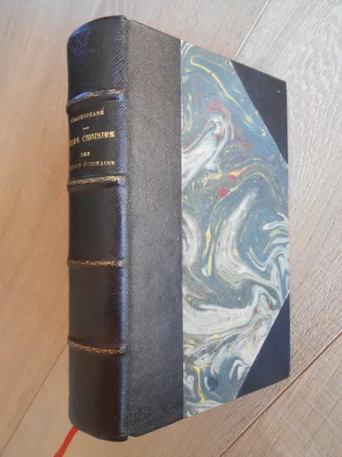 Shakespeare Pages Choisies des Grands Ecrivains Armand Colin 1899 TBEG !