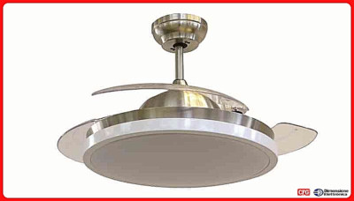 CFG Ventilatore soffitto Luce e Telecomando LED Calda Fredda Naturale Senza Pale cfg 