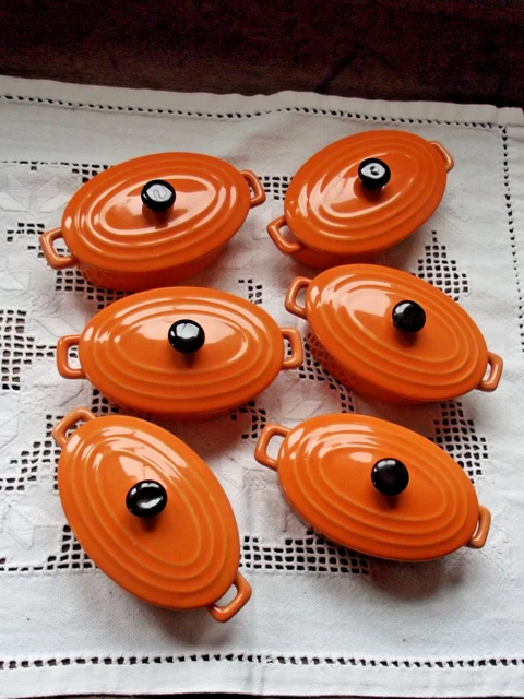 Mini cocotte HOBBYTECH Lot de 6 Minis cocottes Orange