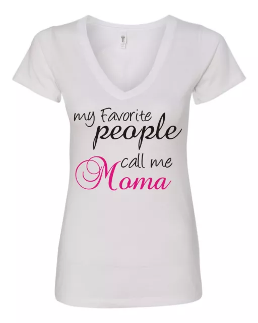 My Favorite People Call Me Mama Mother's Day Gift V-neck T-Shirt