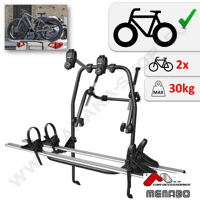 Porte-vélos Menabo Logic 2 pour 2 vélos de hayon Porte-vélos Menabo Logic 2 pour 2 vélos de hayon