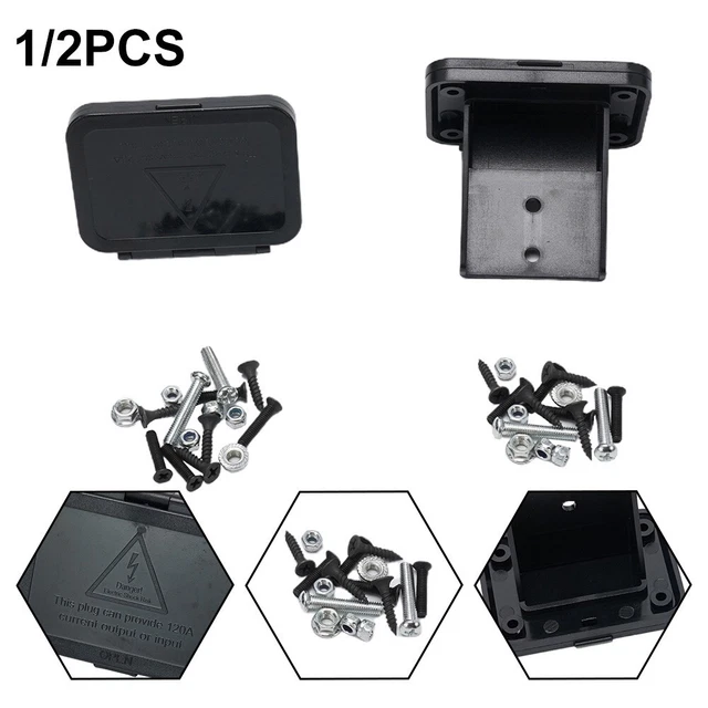 120A FOR Anderson Plug,Flush Mount Bracket Panel Bracket With Cover, For Caravan