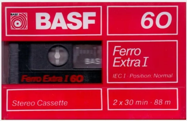 BASF Ferro Extra I - 60 - Vintage Ferric Blank Recordable cassette tape – New