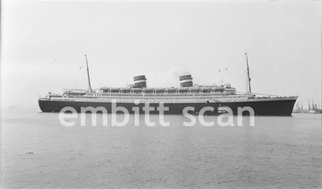 Original Negative, Holland America Line Ocean Liner SS Nieuw Amsterdam, 1947
