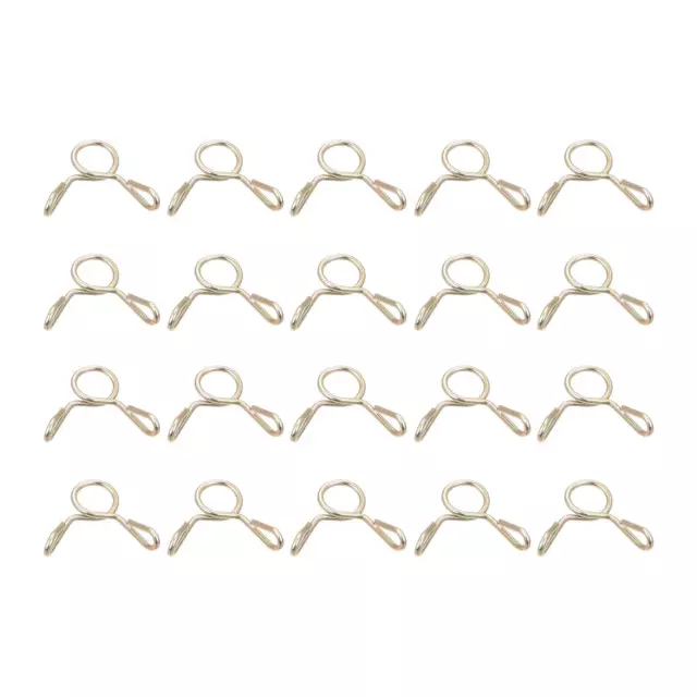 Fuel Line Hose Clips, 20pcs 4mm 65Mn Steel Tubing Spring Clamps