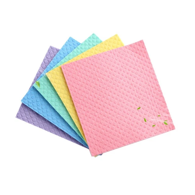 3 pz detergente spugna spugne pulizia cucina tessuto per celle di legno cotone