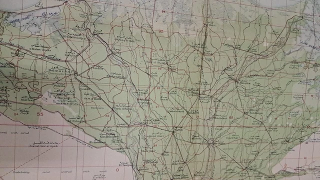 Egypt 1942 cloth map one meter