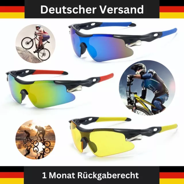 Fahrradbrille polarisiert Sportbrille Sonnenbrille UV400 Radbrille bunte Farben