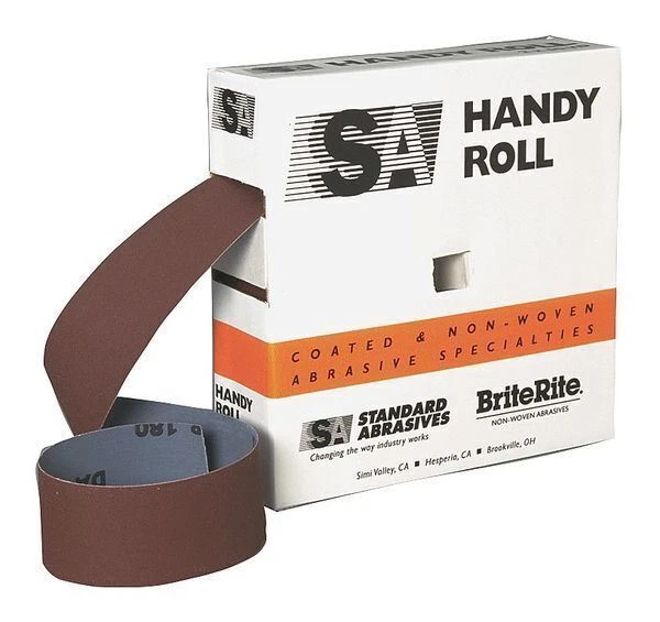 STANDARD ABRASIVES Abrasive Roll, 1-1/2" W x 150 ft. L, P120G 713159