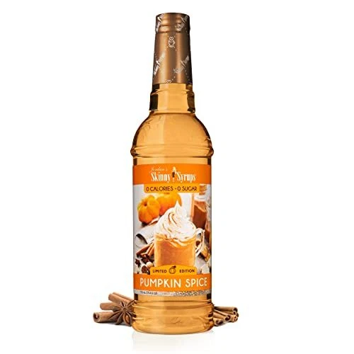 Jordan's Skinny Mixes Sugar Free Coffee Flavoring Syrup Pumpkin Spice 25.4 Fl Oz