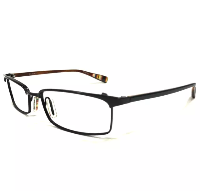 Paul Smith Eyeglasses Frames PS-1002 OX Polished Black Brown Rectangle 54-17-135