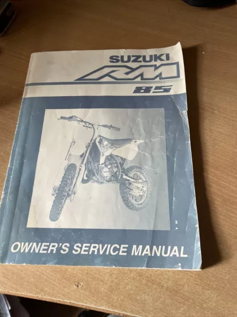 Suzuki RM85 Genuine OEM Owners Workshop Service Manual