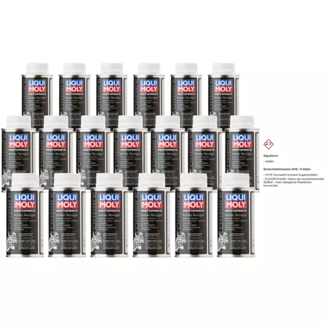 19x Liqui Moly Moto Kühler-reiniger Radiateur Nettoyeur Flush Canette 150 ML De