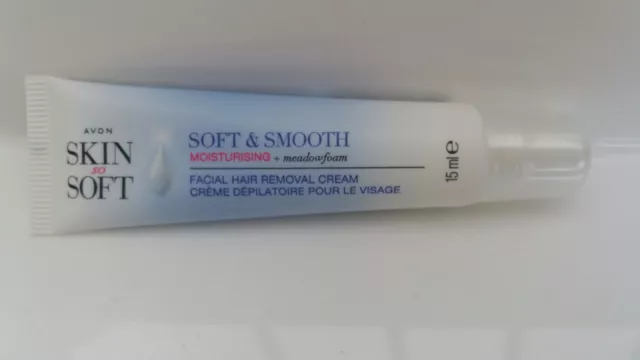 Avon's New Works  Facial Hair Removal Cream - New In Box  * Was Skin So Soft * 3