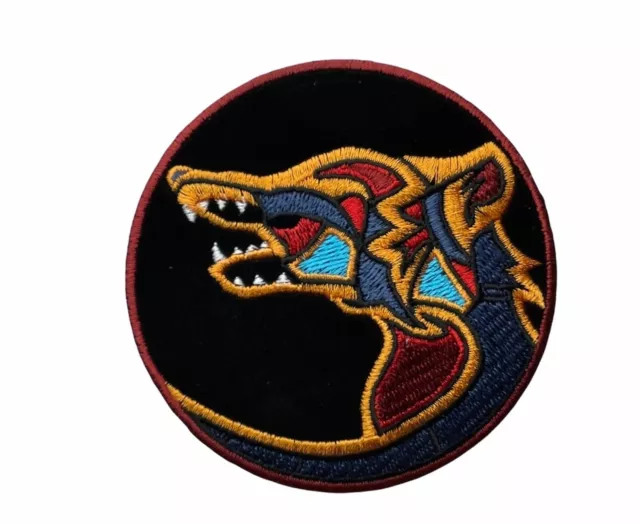 Wolf Howling Native Art 3 1/2 inch Patch HTL8920 F4D8O