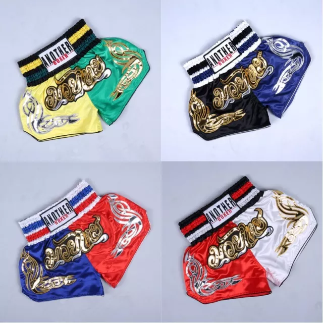 Taille Élastique Boxe Short Combat Fitness Kickboxing de Sport Résistant