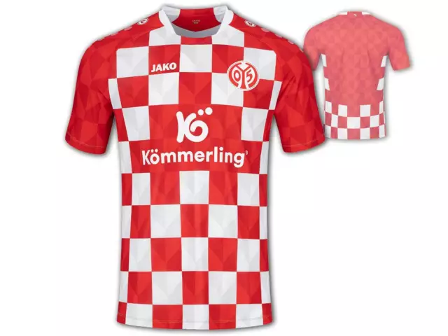 FSV Mainz 05 Heimtrikot 23 24 Jako M05 Home Shirt Fan Jersey M L XL XXL 3XL