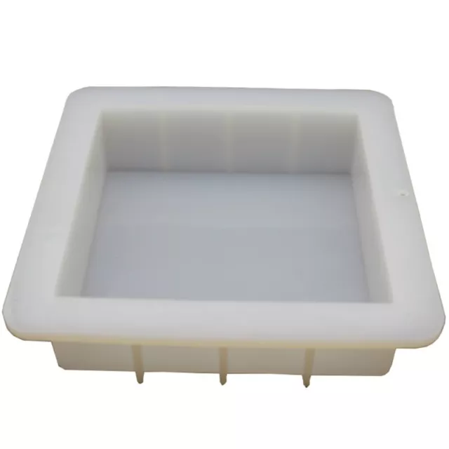 6 inch Square Cube Silicone Slab Mold for Soap Making Capacity 1100ml