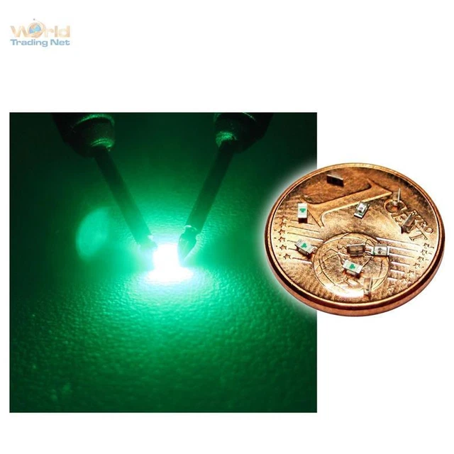 20 SMD LEDs Grün – 0603 Bauform, Superhell, 180 Mcd – Für Modellbau & Elektronik