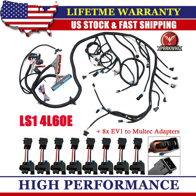 LS SWAPS STANDALONE Wiring Harness W/4L60E 9706 4.8L 5.3L 6.0L Gm Ls1
