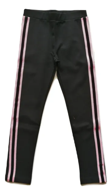 MONCLER junior pantaloni leggings da bambina 8H73010 nero e rosa