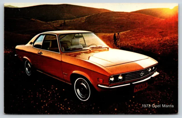 1973 Buick Opel Manta Dealer Promo Advertisement Postcard P1D