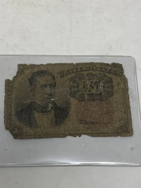 Civil War Era United States US Ten Cents Fractional Paper Currency 5th Issue  10