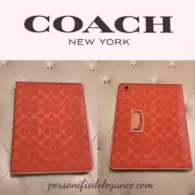 Coach Pink Canvas Mono Embossed iPad 2 Smart Cover Case $68