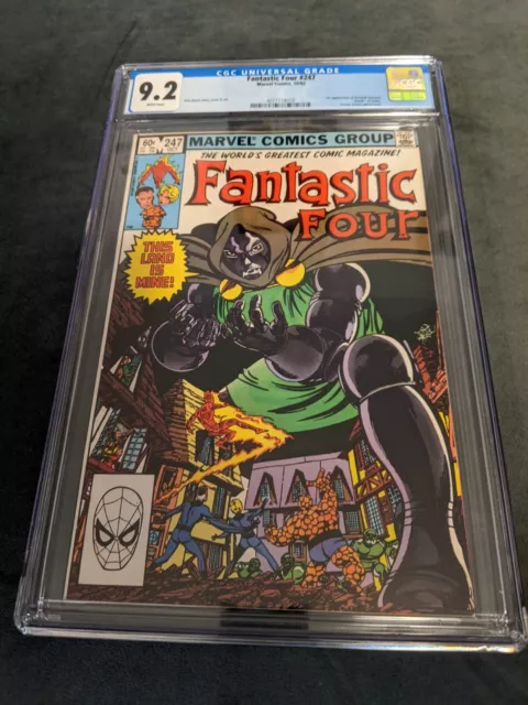 🔥Fantastic Four #247 CGC 9.2 Great Dr Doom cover Byrne 1st Kristoff Vernard 🔥