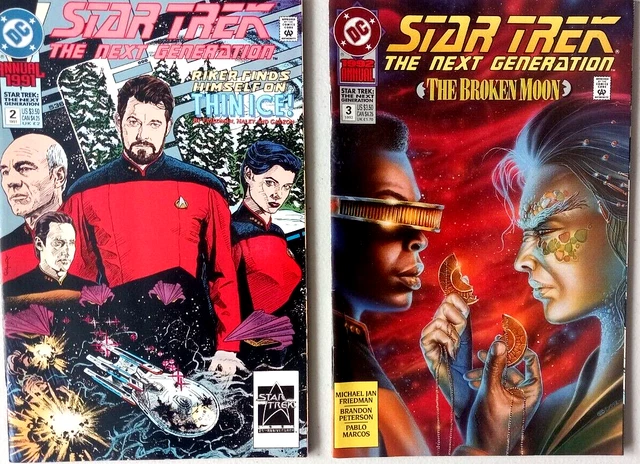 DC Comic Book Star Trek The Next Generation Lot Of 2 1991-92 Annual Issues #2 3