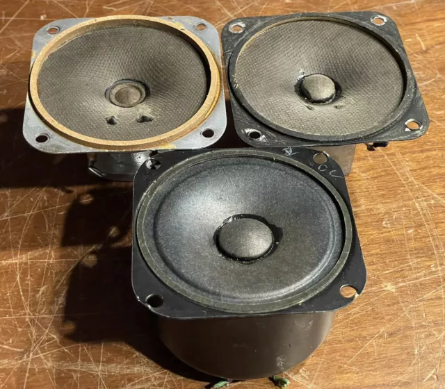 Trio HiFi Quam Bangor CTS Alnico 3.5” Stereo Speakers 8 ohms