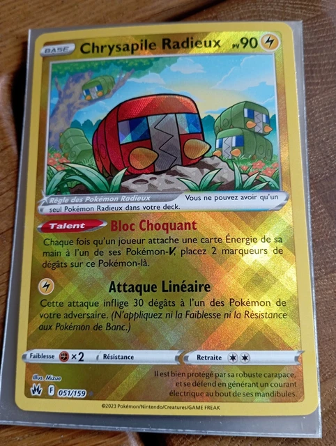 Carte pokémon Chrysapile radieux 051/159 EB12.5 zénith suprême neuve Fr
