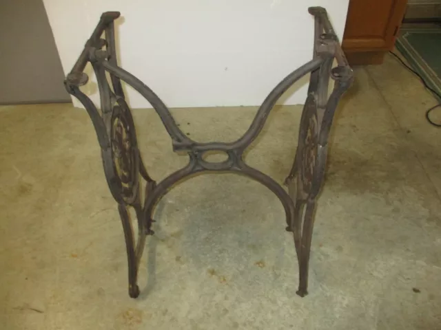 Antique Singer Cast Iron Sewing Machine Stand - Patent Dated Feb 17,1890