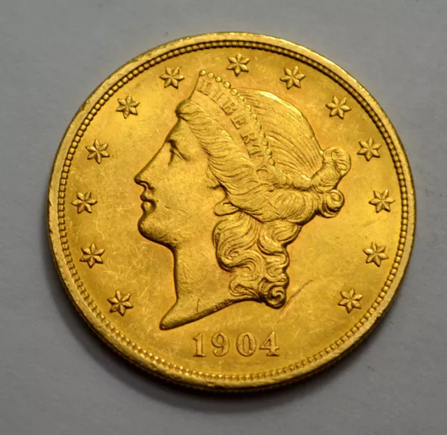 SUPERB 1904-P  Liberty Head  $20 Twenty Dollar Gold US Coin High Grade Bullion!