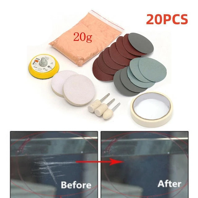 Kit De Polissage Réparation Vitre Voiture - Pour Rayures Profondes Sur Pare-brise, Origine USA