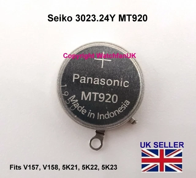 SEIKO CAPACITOR FOR V157, V158, 5K21, 5K22, 5K23, and V14. 3023-24Y £  - PicClick UK